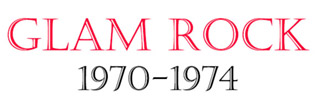 1970-1974 Glam Rock Menu